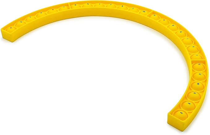 Junior Learning Alphabet Arc Bubble Board, Double-Sided, Ages 4-7, Letter Recognition, K-2 (Pack of 4)