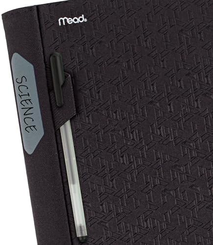 Five Star Advance Spiral Notebook + Study App, 5 Subject, College Ruled Paper, 8-1/2" x 11", 200 Sheets, Spiral Guard, Movable Tabbed Dividers, Black (73144)