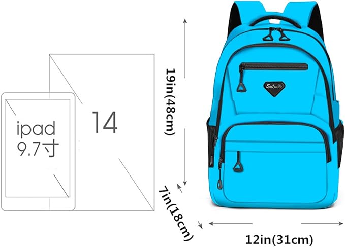 Casual Lightweight Backpacks for Boys & Girls, School Bookbags, 15 "Laptop Backpack, Travel Bag (212-ymao)