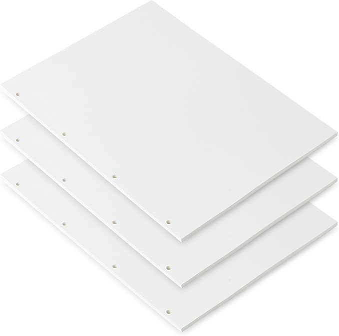 A4 Blank Loose Leaf Refill Paper 290x210mm - 135 Sheets 100GSM Notepaper - 4-Hole Punch for A4 4-Ring Binders - Thick, Premium Quality for Note Taking, Journaling & Office Use