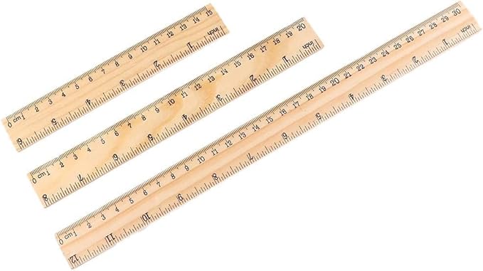 1Pc Wooden Rulers Measuring Tool School Supplies Straight Rulers Teacher Stationery 20cm Children Drawing Rulers Drafting Tools and Drafting Kits