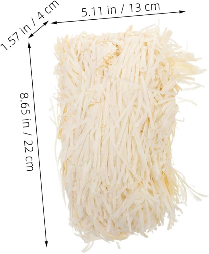 Yardwe Each Natural Paper Shreds for Box Filling Lightweight Recyclable Crinkle Cut Filler Paper for Wrapping Wedding Birthday and Treat Packaging Decoration