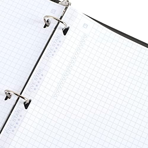 Five Star Loose Leaf Paper + Study App, Graph Ruled Filler Notebook Paper, Reinforced, Fights Ink Bleed, 8-1/2" x 11", 80 Sheets (170122) (Pack of 2)