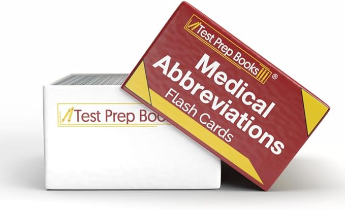 Medical Abbreviation Study Cards: Medical Abbreviations and Acronyms for Students [Full Color Cards]