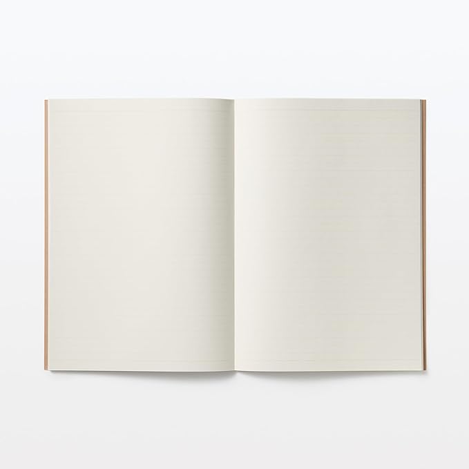 MUJI NAC04A3A Notebook, 0.3 inch (7 mm) Rule, B5/A Rule, 30 Sheets, Thread Binding,