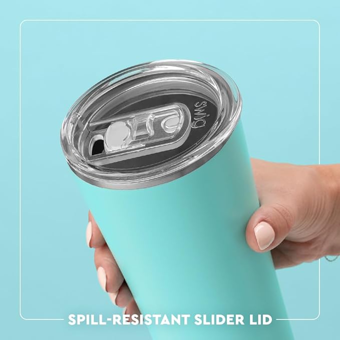 Swig Life 22oz Insulated Tumbler, Travel Coffee Tumbler with Lid, Cup Holder Friendly Travel Coffee Mug, Stainless Steel (Orange)