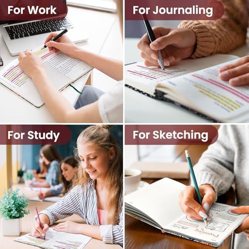 Taja Pretty Journal for Women, 5.7" x 8.3" Dotted Notebook for Journaling