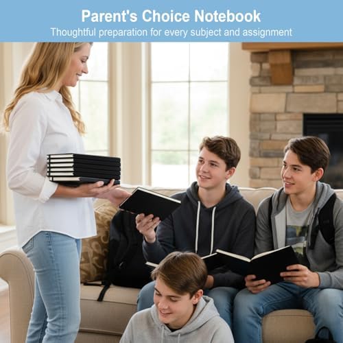 ViVin 48 Pack A5 Hardcover Lined Notebook,192 pg College Ruled 5.5x8.3