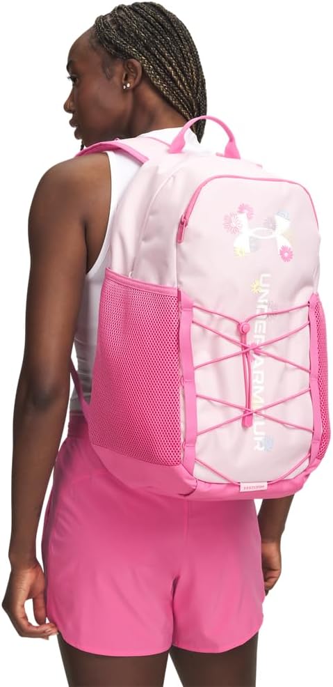 Under Armour Unisex Hustle Sport 6.0 Backpack, (647) Prime Pink/Pink Frenzy/White, One Size Fits Most