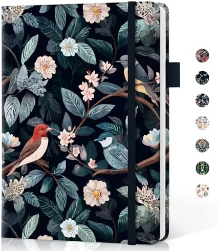 Taja Pretty Journal for Women, 5.7" x 8.3" Lined Notebook for Journaling