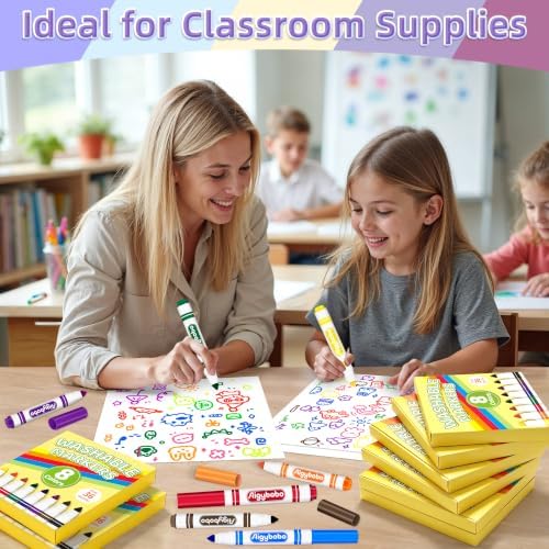288 Count Washable Markers Bulk, 36 Packs, 8 Colors, School Supplies