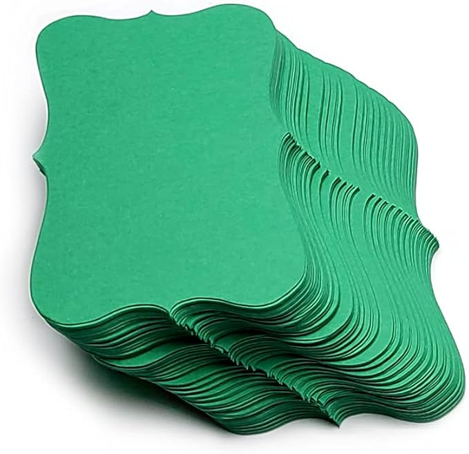 PPAPPAPPIYO Color Index Cards 3.5 x 2, 180gsm Thick Cardstock, Blank Colored Flash Cards for Study, Notes, Business Cards & Labels, Small Notecards 100 Pack (green)