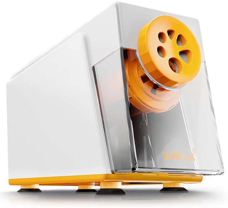 ZMOL Electric Pencil Sharpener,Heavy Duty for Classroom, 6-12mm, White