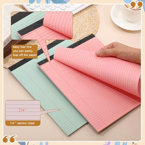 Fuutreo 8 Pcs Legal Pads 8.5 x 11 Colored Note Pads, Bohemian Color