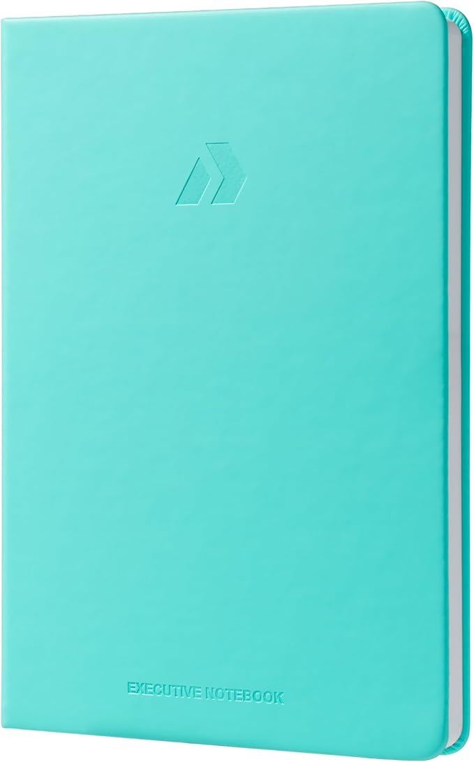 Nextnoid Hardcover Lined Notebook Journal - 120 GSM Thick Paper, Medium A5-160 Pages - Perfect For Writing, Journaling and Note-Taking (Ice Blue, Ruled)