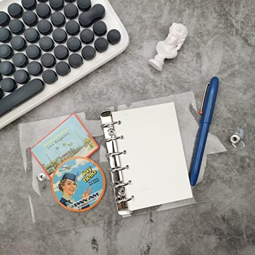 Zelten 1 Pack A7 45 Sheets/90 Pages Connell Loose Leaf Punched Paper Refills Paper for 6 Hole Binder Personal Organizer Diary Notebook Refillable Planner