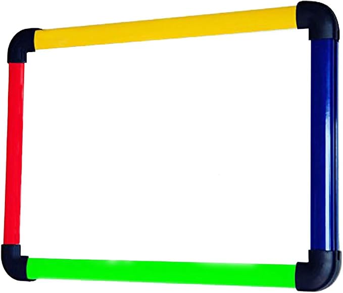 VIZ-PRO Small Board/Writing Whiteboard/Dry Erase Board, Colored Frame,12" X 8"