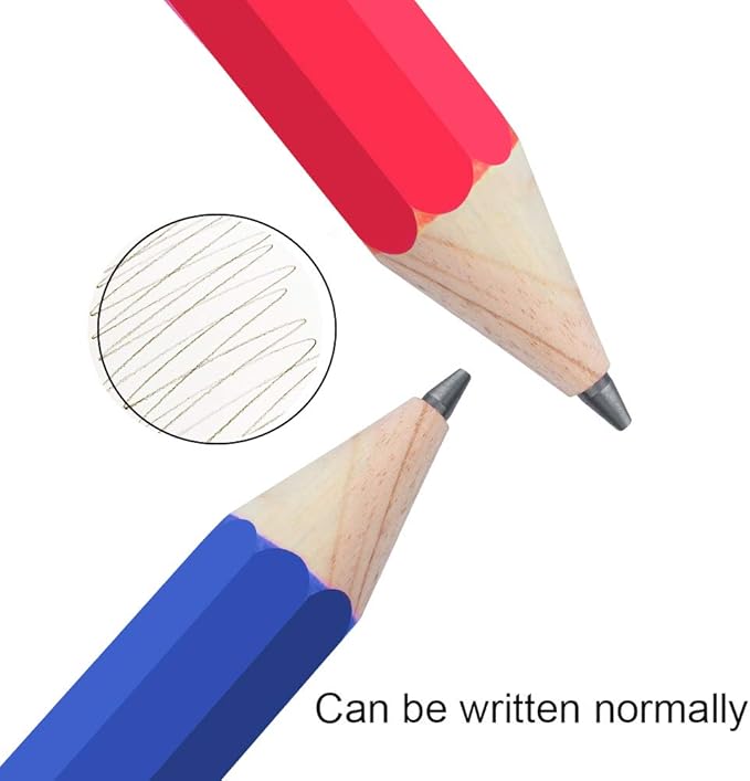 Giant Pencils for Prop/Gifts/Decor - 14 Inch Jumbo Wooden Big Novelty Pencil with Cap for Schools and Homes (Blue)