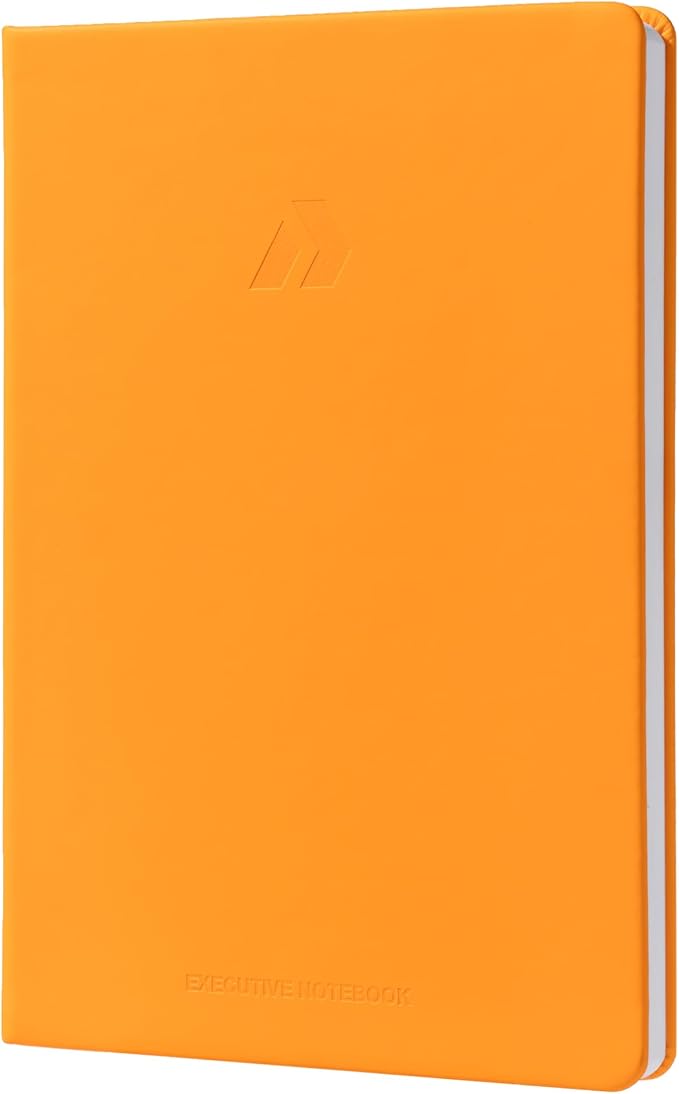 Nextnoid Hardcover Lined Notebook Journal - 120 GSM Thick Paper, Medium A5-160 Pages - Perfect For Writing, Journaling and Note-Taking (Yellow, Ruled)