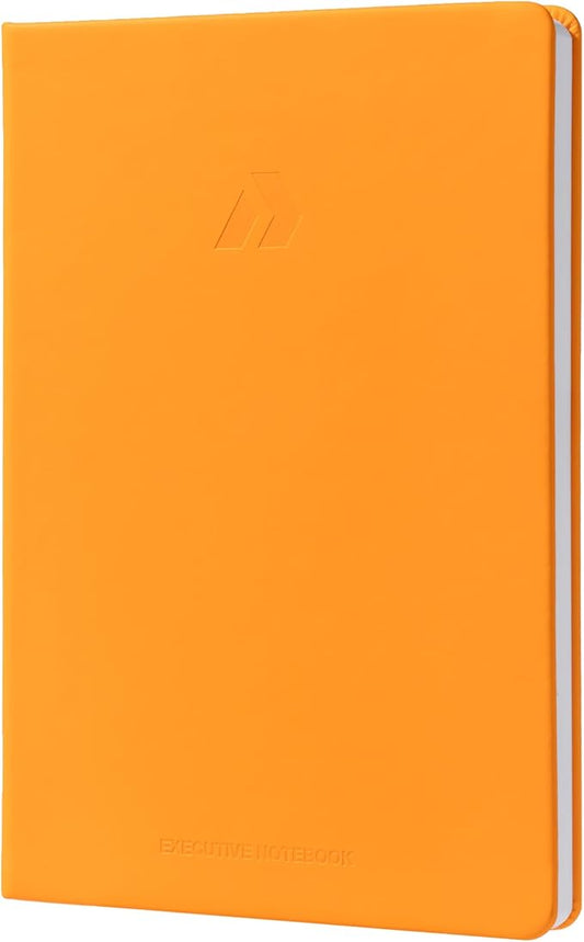 Nextnoid Hardcover Lined Notebook Journal - 120 GSM Thick Paper, Medium A5-160 Pages - Perfect For Writing, Journaling and Note-Taking (Yellow, Ruled)