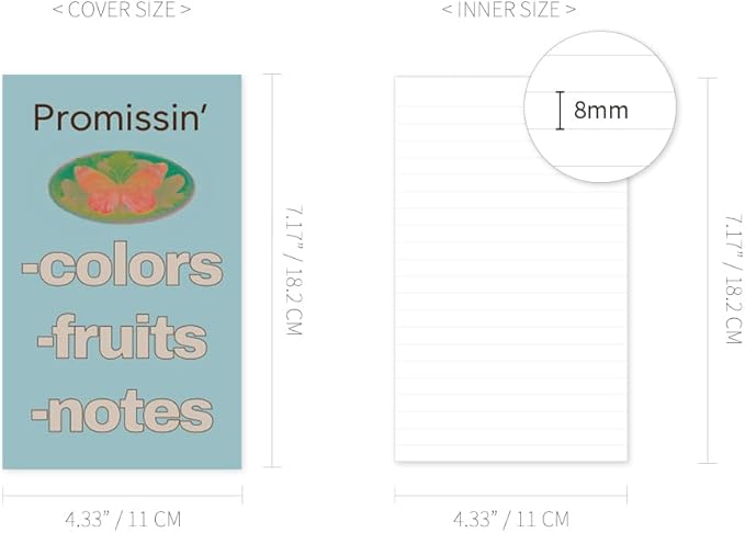 Monolike OrDinary Days PVC Handy Notebook, Butterfly - Exposed Binding, PVC cover, Academic, Journal, Diary, 160pages