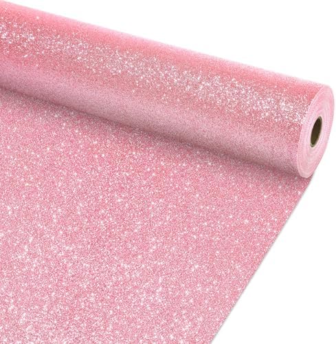 Glitter Pink Bulletin Board Roll Non-Woven Fabric Poster 15.7" x 20 Ft