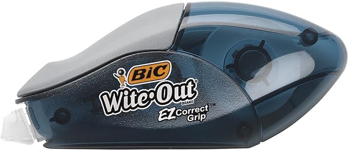 BIC Wite-Out Brand EZ Correct Grip Correction Tape, 33.5 Feet, Fast, Clean and Easy to Use Tear-Resistant Tape, 2-Count