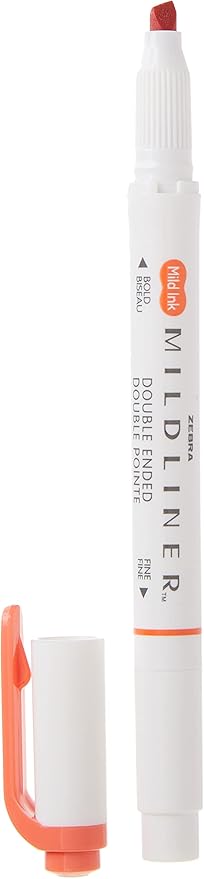 Zebra Pen Mildliner Double Ended Highlighter Set, Broad and Fine Point Tips, Assorted Ink Colors (Pack of 6, 90 Count Total)