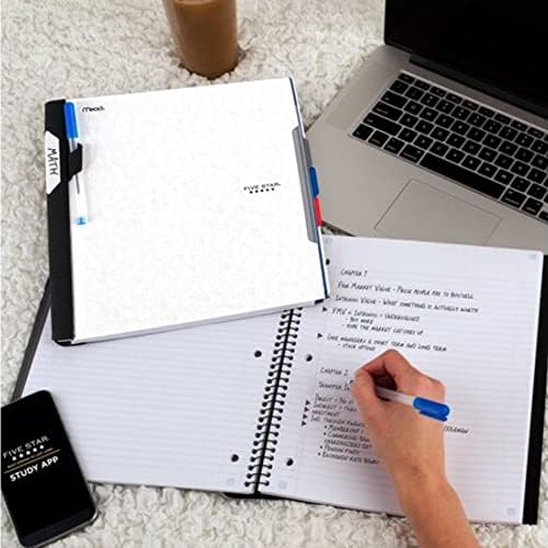 Five Star Advance Spiral Notebook, 3 Subject, College Ruled Paper, 150 Sheets, 11" x 8-1/2", Color Selected For You (06324)