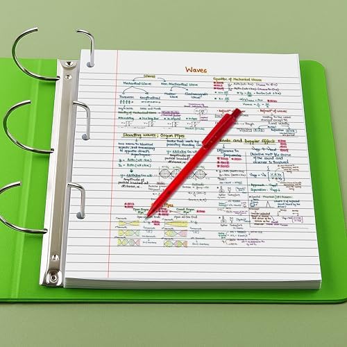 Loose Leaf Paper, 100 Sheets, Wide Ruled Filler Notebook Paper, 8" x 10.5", Bulk Notebook Papers,3 Hole Punched Loose Leaf Paper for 3 Ring Binders,Loose Leaf Office Paper, (White)