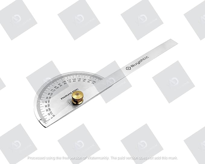 Stainless Steel Protractor 0-180 Degrees Machine Tools ((Degree Protractor))