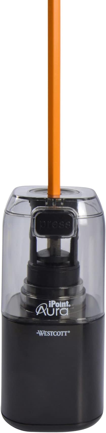Westcott iPoint® Aura Battery Pencil Sharpener, Assorted Colors (17319)