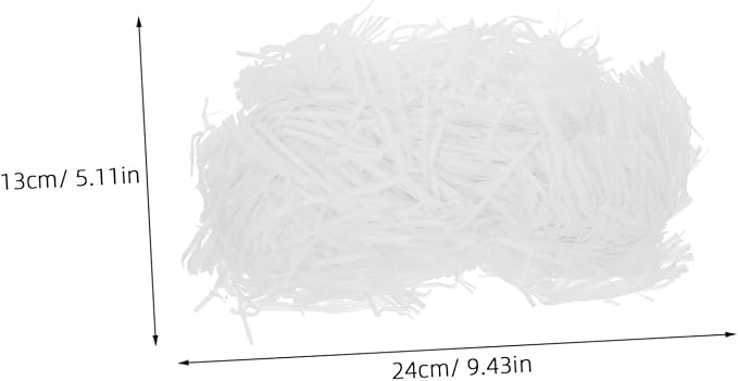 Holibanna 1bag Reusable Shredded Paper Filler for Baskets and Boxes Crinkle Paper Packaging Grass Cushion