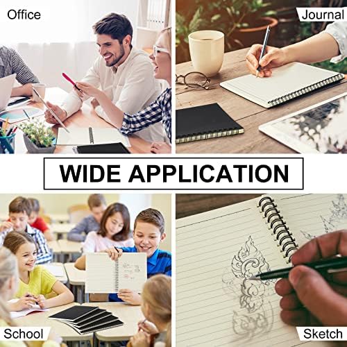 Yahenda 108 Pcs Spiral Notebooks, 1 Subject, Wide Ruled, Black