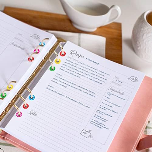 3000 Pack Colorful Hole Punch Reinforcement Sticker Labels, Tear Resistant Plastic Circles Hole Protectors for Loose-Leaf Paper Sheets, 20 Donut Designs(Outer 0.5”, Inner 0.25”)