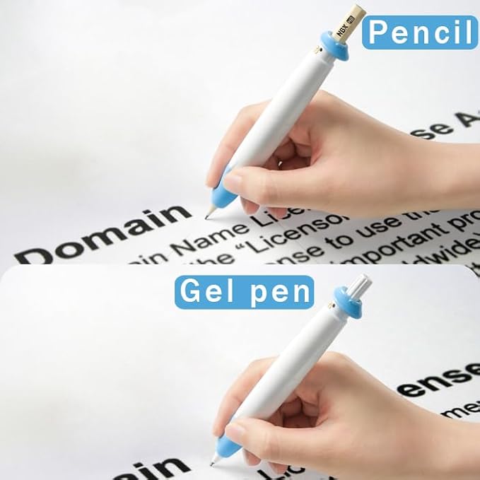 Pencil Grips for Kids Handwriting, Pencil Grippers, Writing Posture Correction for Toddler/Preschool, Homeschool Education, can Serve as Mechanical Pencil & Pencil Extender (1PCS, Pink)
