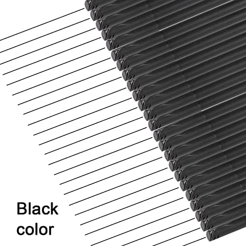 Dyvicl Journal Planner Pens Black Colored Pens, 24 Pack 0.4mm Fineliner Pen Set Fine Point Markers Drawing Pens for Journaling, Note Taking, Calendar, Adult Coloring, Scrapbooking