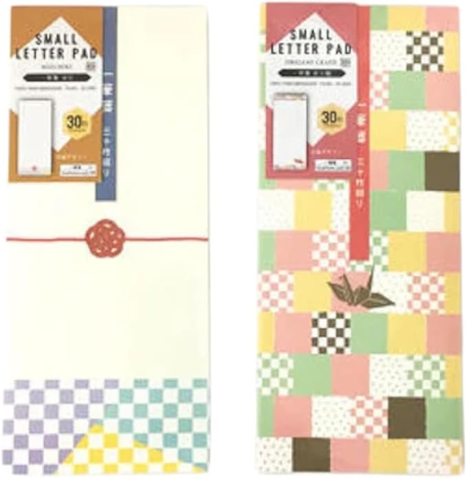 Japanese-Style Letter Paper 30 Sheet Set with Origami Crane and Mizuhiki Design – Writing Paper Stationery from Japan