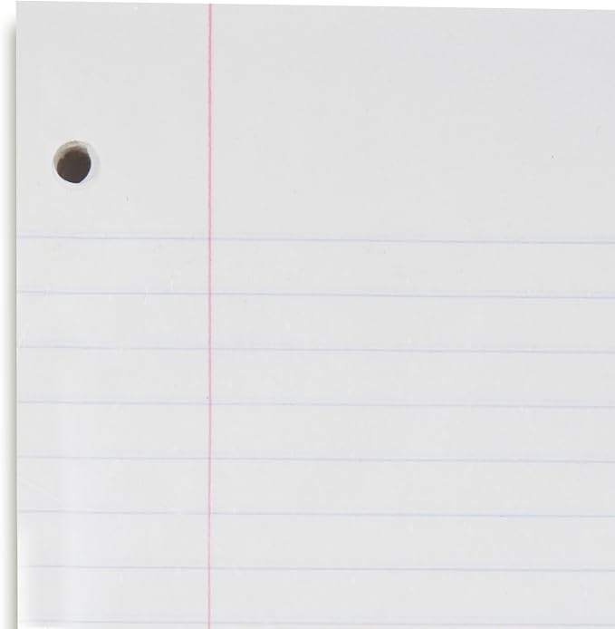 Mead Loose Leaf Paper,Wide Ruled Filler Notebook Paper,8" x 10-1/2",400 Sheets,Fits 3-Ring Binder (150036-ECM),(Pack of 4)