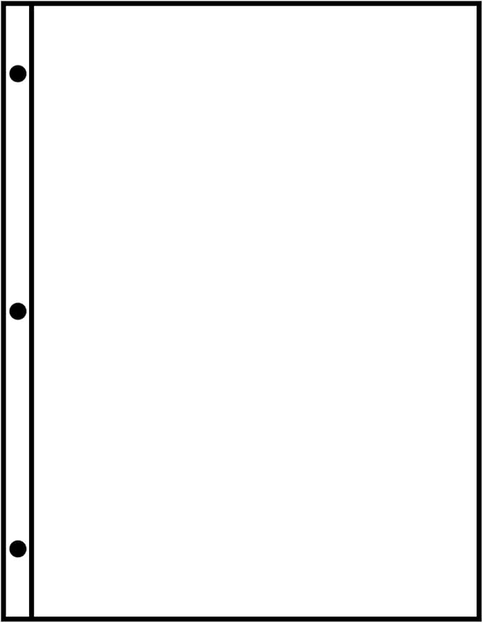 7594 Reinforced Premium Multipurpose Copy Paper 24lb 8.5" x 11" 3 Holes 1 Pack/100 Sheets