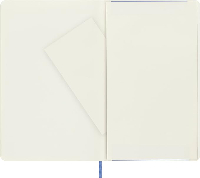 Moleskine Classic Notebook, Soft Cover, Large (5" x 8.25") Plain/Blank, Hydrangea Blue, 192 pages