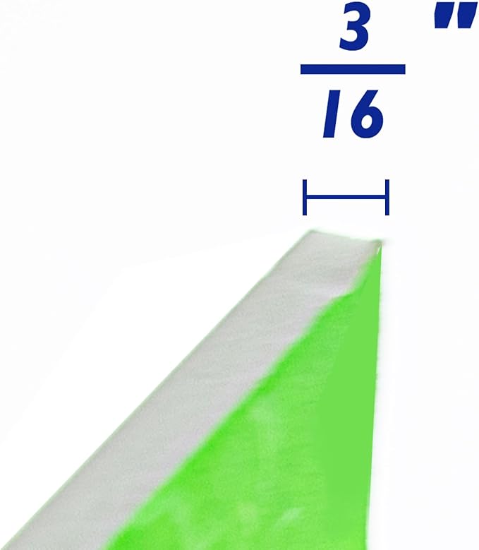 BAZIC Products Foam Board 20" X 30" Neon Green, Colored Foam Boards 3/16 Inch Thickness, Presentation Signboards School Craft Project Framing Display, 25-Pack