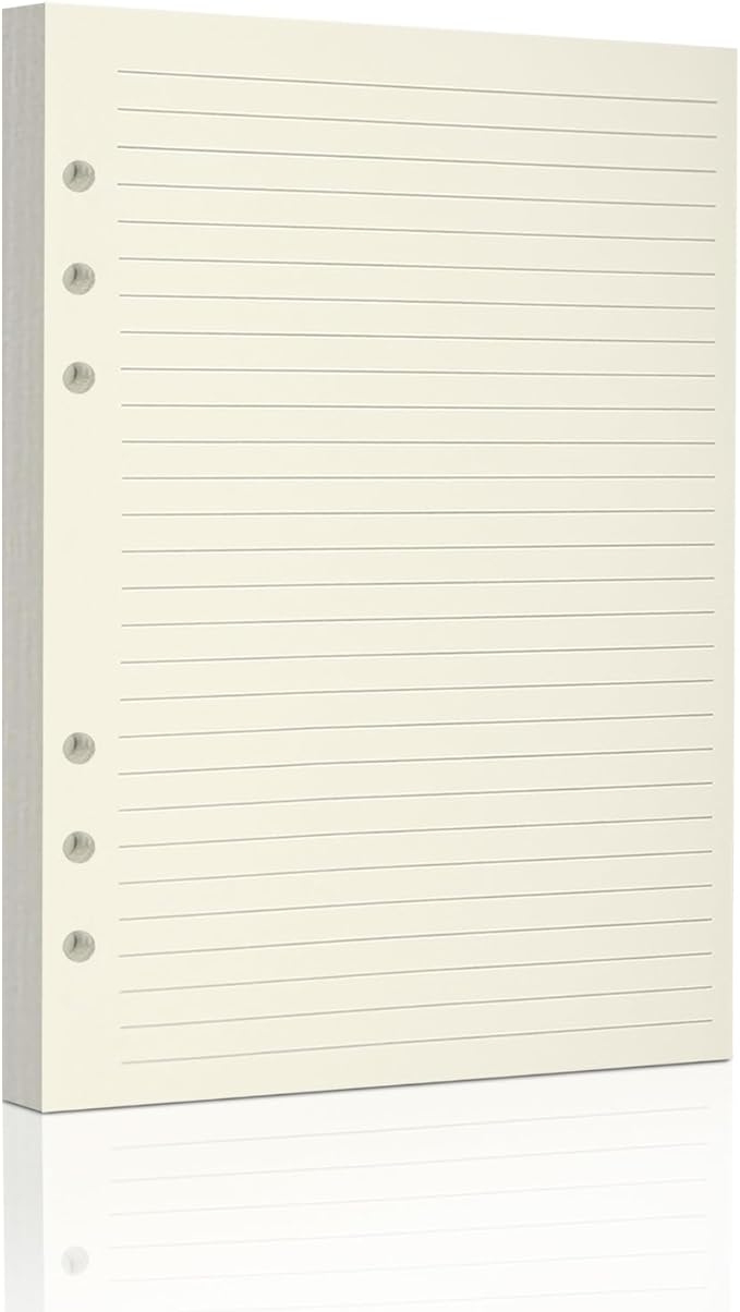 A5 Ruled Refills Inserts for 6-Ring Binder, Loose Leaf Planner Filler Paper, Planner Inserts,80 Sheets/160 Pages,Lined(Line-A5)