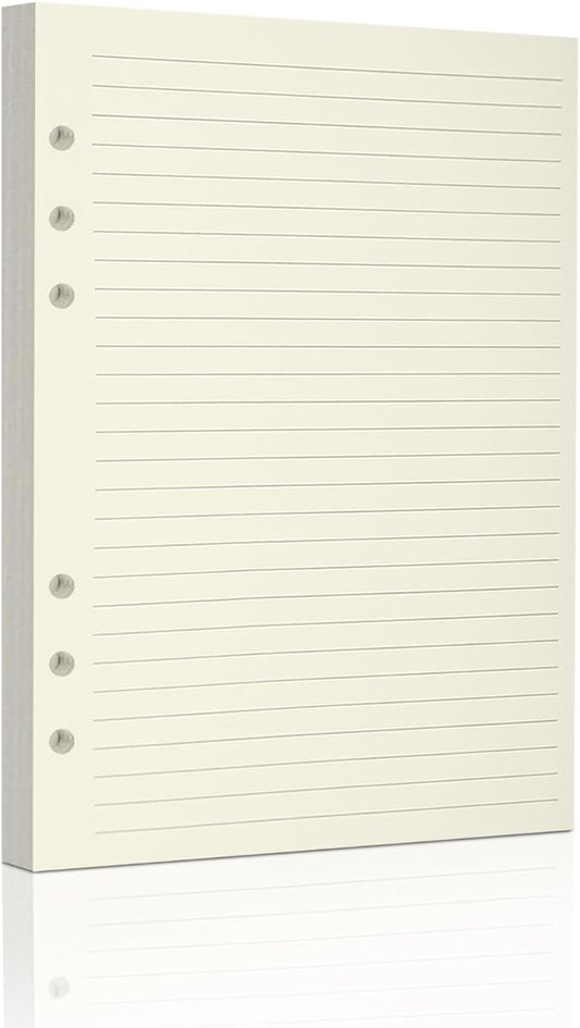 A5 Ruled Refills Inserts for 6-Ring Binder, Loose Leaf Planner Filler Paper, Planner Inserts,80 Sheets/160 Pages,Lined(Line-A5)