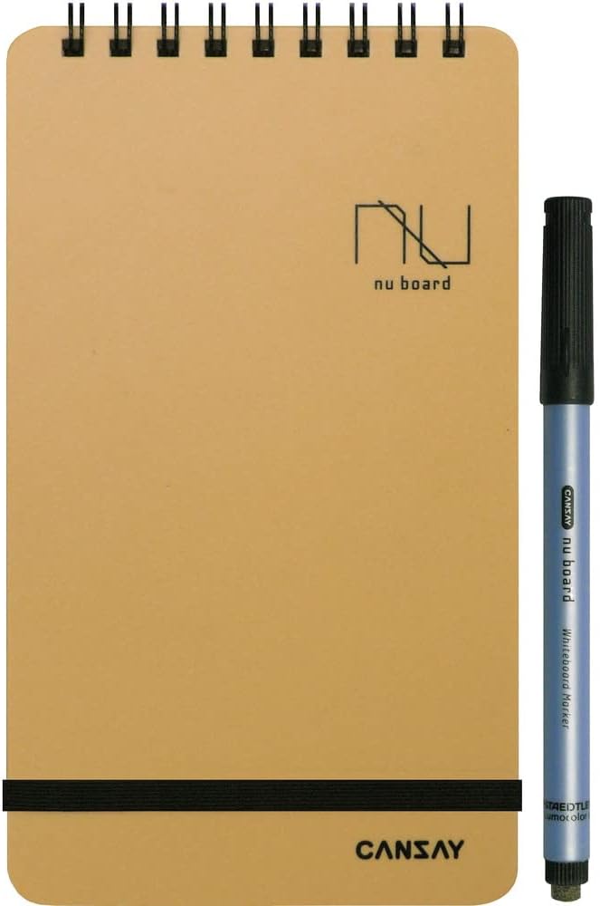 Nu Board Pocket Size ( 4.5 x 7.2 inch ) International Edition NGSHFM0Y08 Whiteboard Notebook - Dry Erase Notebook - Mini Size Reusable Notebook