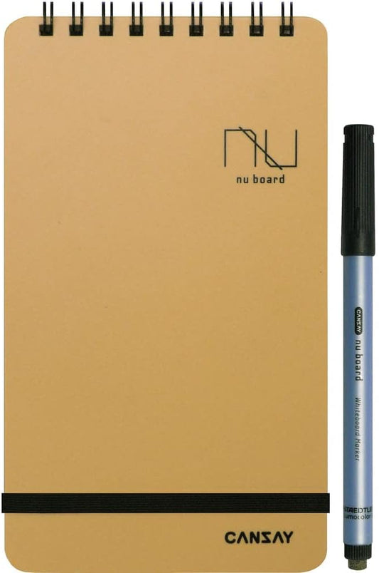 Nu Board Pocket Size ( 4.5 x 7.2 inch ) International Edition NGSHFM0Y08 Whiteboard Notebook - Dry Erase Notebook - Mini Size Reusable Notebook