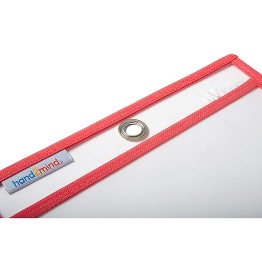 hand2mind Reusable Clear-Vu Dry Erase Pockets for Students, Dry Erase Office Supplies, Teacher Supplies for Classroom, School Supplies, Classroom Supplies (Pack of 10)