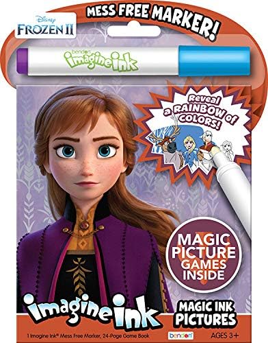Imagine Ink Magic Pictures Coloring Activity Books Set - Moana, Trolls World Tour & Frozen II