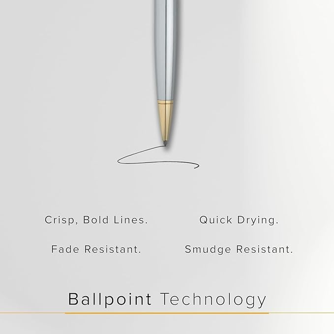 Cross Ballpoint Pen Refill - Refill for Consistent Ink Flow - Quick-Drying - Black - Fine - 2Pack