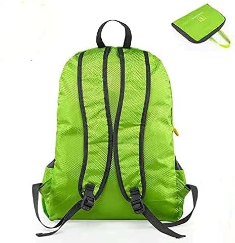 Lightweight foldable backpack outdoor mountaineering bag travel backpack bag Green